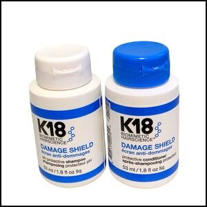 K18 Biomimetic Hairscience Damage Shield Protective Shampoo Conditioner Set 1.8o